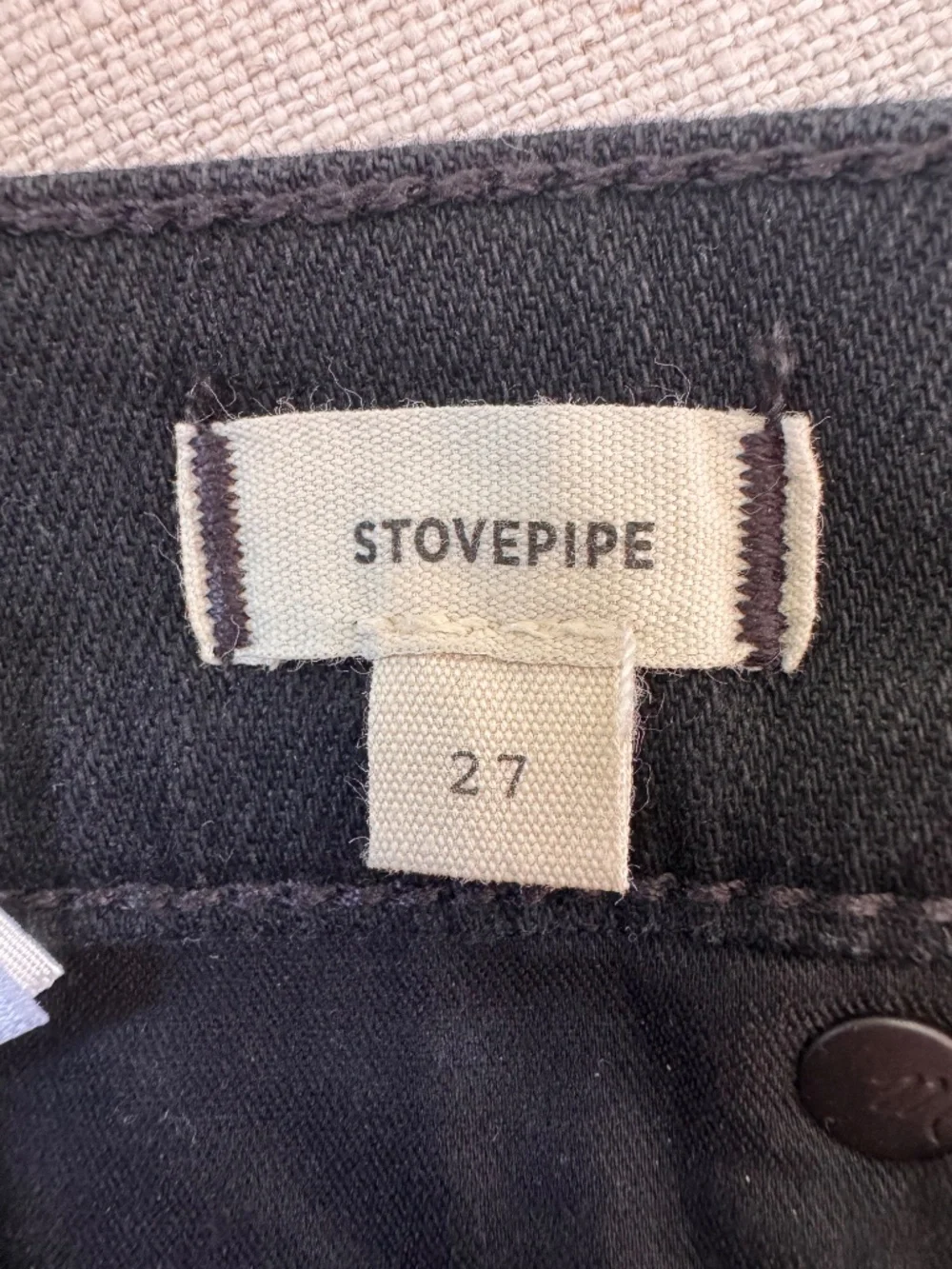 Madewell Stovepipe Jeans | Black | Size 27 | NWOT - Picture 5 of 8